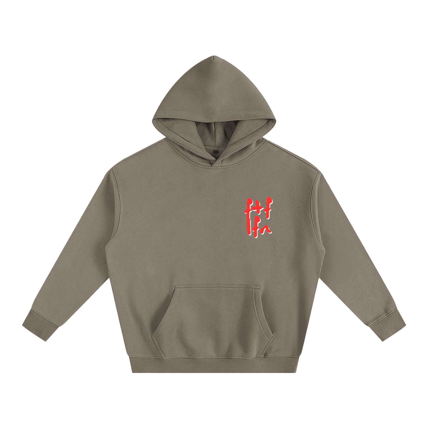 Our Red|White w Gold Hoodie - FTF LFN