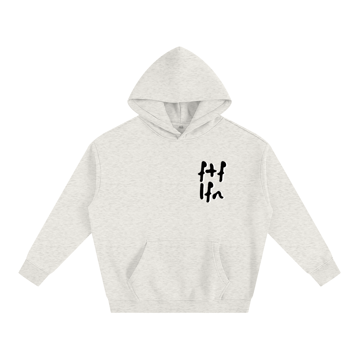 Our Black|White w Silver Hoodie - FTF LFN