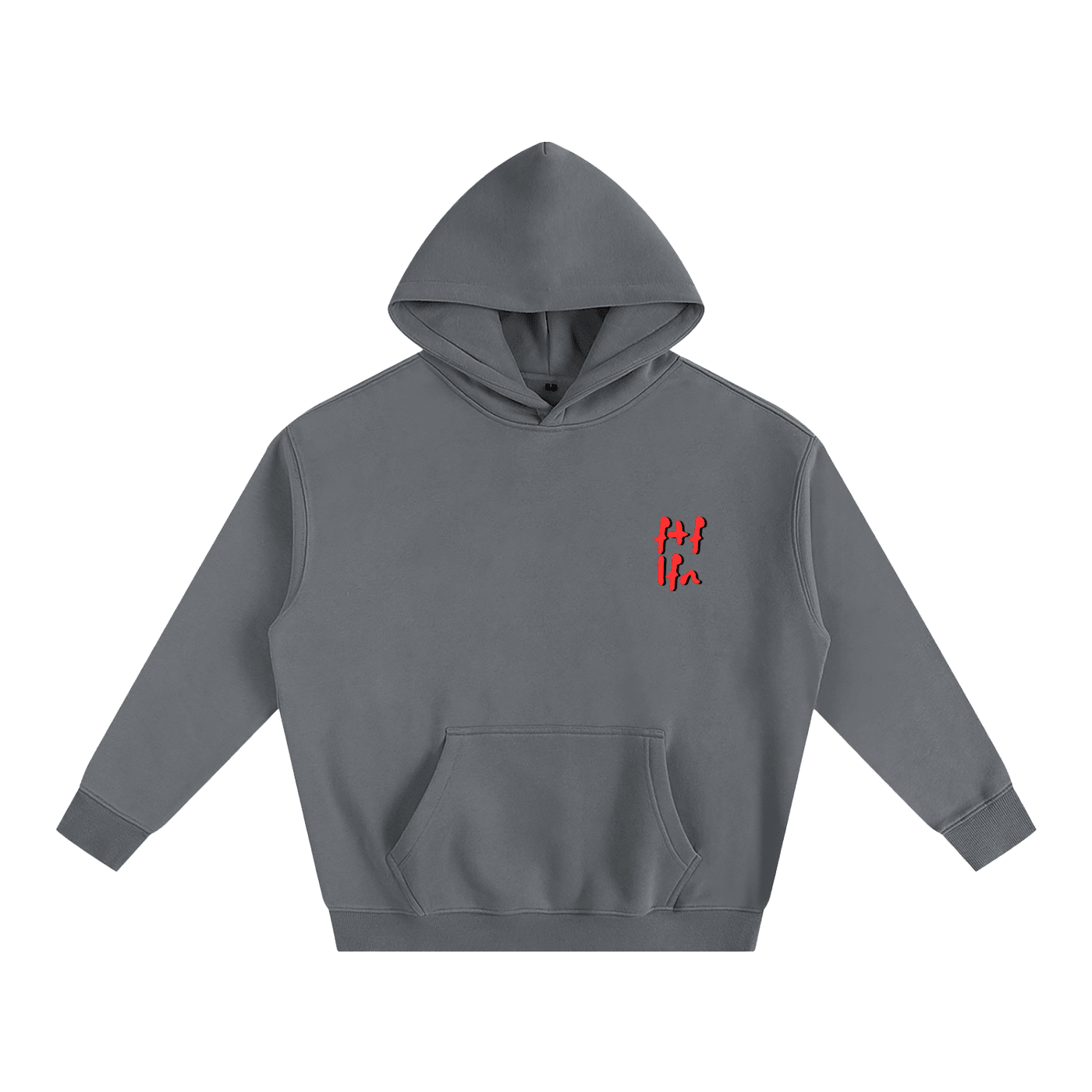 Our Red|Black w Silver Circle Hoodie