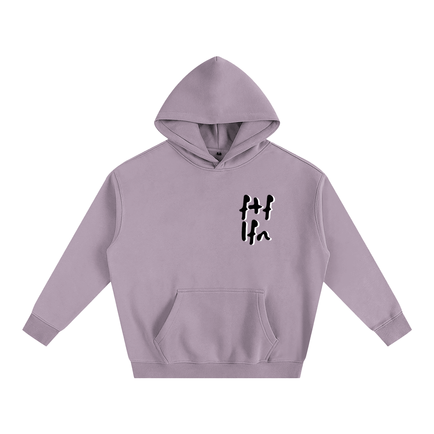 Our Black|White w Silver Hoodie - FTF LFN